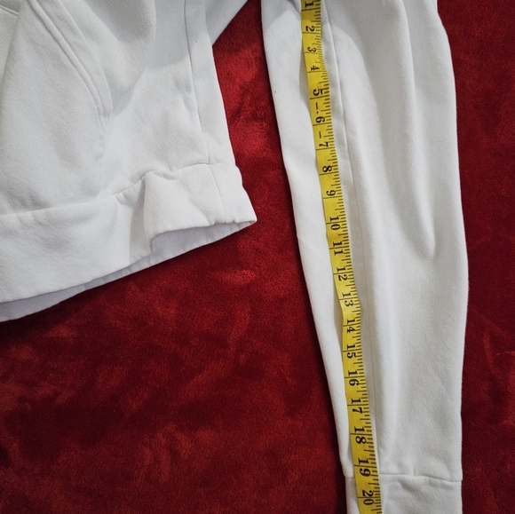 Adidas Men Large White Hoodie-Sweatshirt - Picture 3 of 9